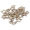 100pcs Star Shape Hollow Star Shape Wood Pieces Density Board Hollow Wooden Embellishments Ornaments 3 Sizes Wooden Color