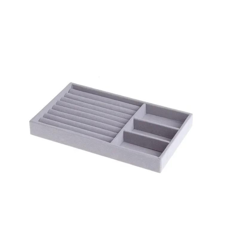 Jewelry Organizer Jewelry Storage Tray Display Holder Ring Bracelet Necklace Storage Box Showcase Drawer Organizer Trays
