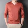 Spring Summer Period Long Sleeve Cultivate Ones Morality Men's T-shirt O-neck Solid Polyester T Shirt Men Red Blue Black