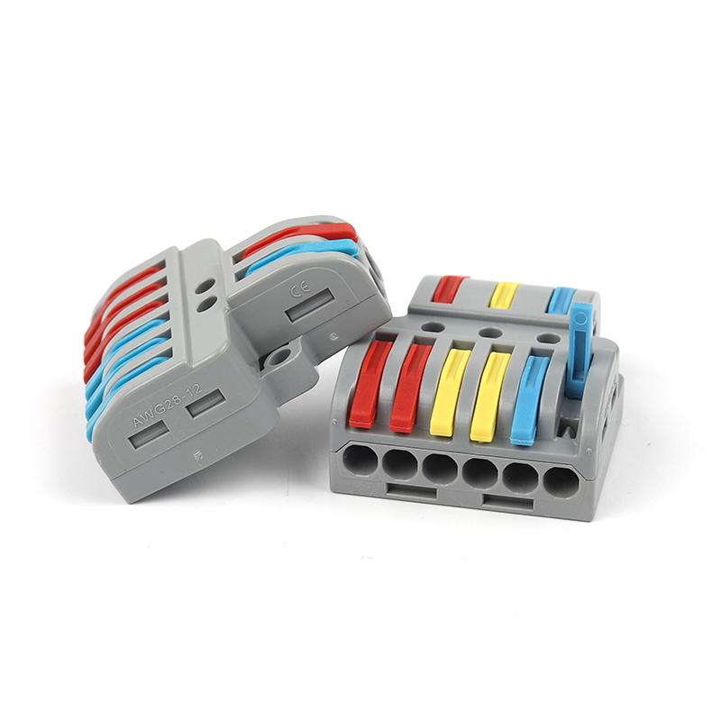 5PCS Quick Wiring Wire Connectors Universal Spring Splicing Cable Connector Push-in Compact Conductor Terminal Block SPL