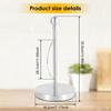 Stainless Steel Paper Towel Stand Nonslip Kitchen Roll Holder Freestanding Paper Roll Holder Stand Desktop Kitchen Paper Holder