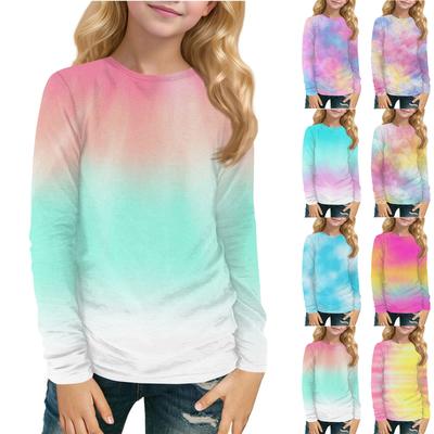 Children's Long-sleeved O-neck Top Printed Daily Casual
