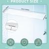 Acrylic Bathroom Shelf Set Clear Medicines Cabinet Insert with High Load Capacity for Home Office Storage