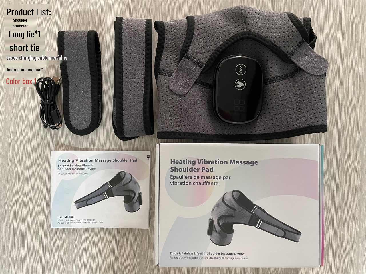 

Touchscreen Electric Heating Shoulder and Neck Massager with Vibration One Size