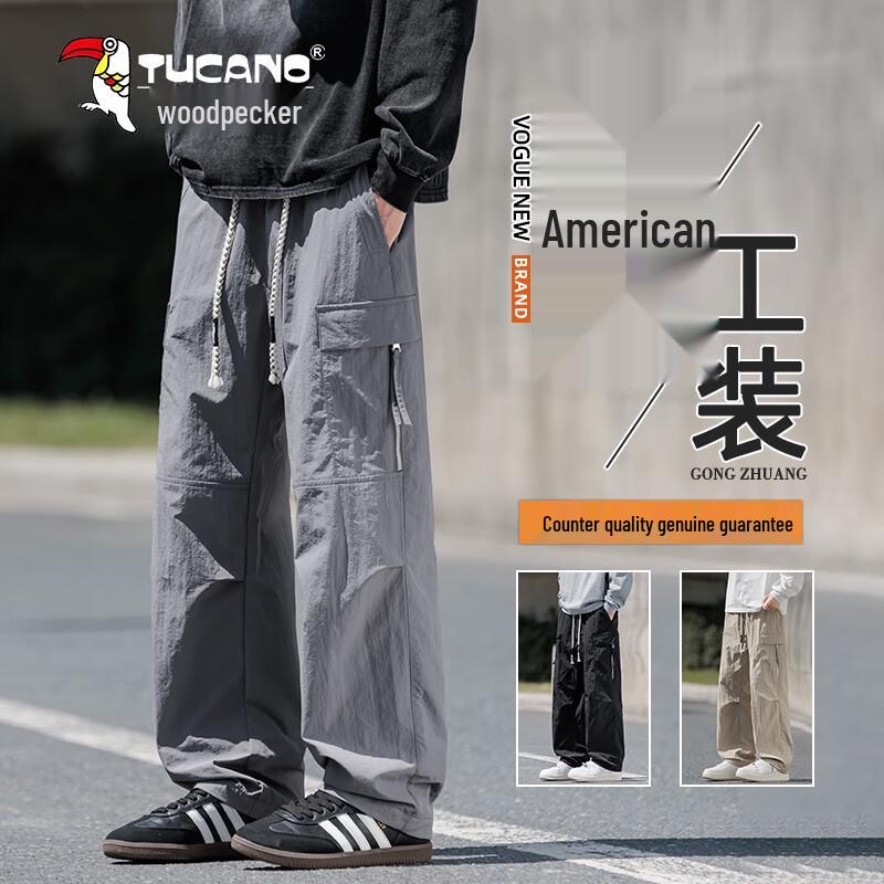 

TUCANO Men s 2025 Autumn/Winter Loose Straight Cargo Pants 3XL