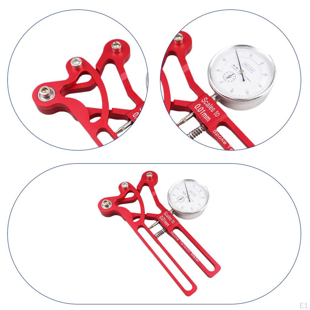 Spoke Tension Meter Part Aluminum Alloy Outdoor Supplies Wheel Maintenance Cycling Bike Truing Tool