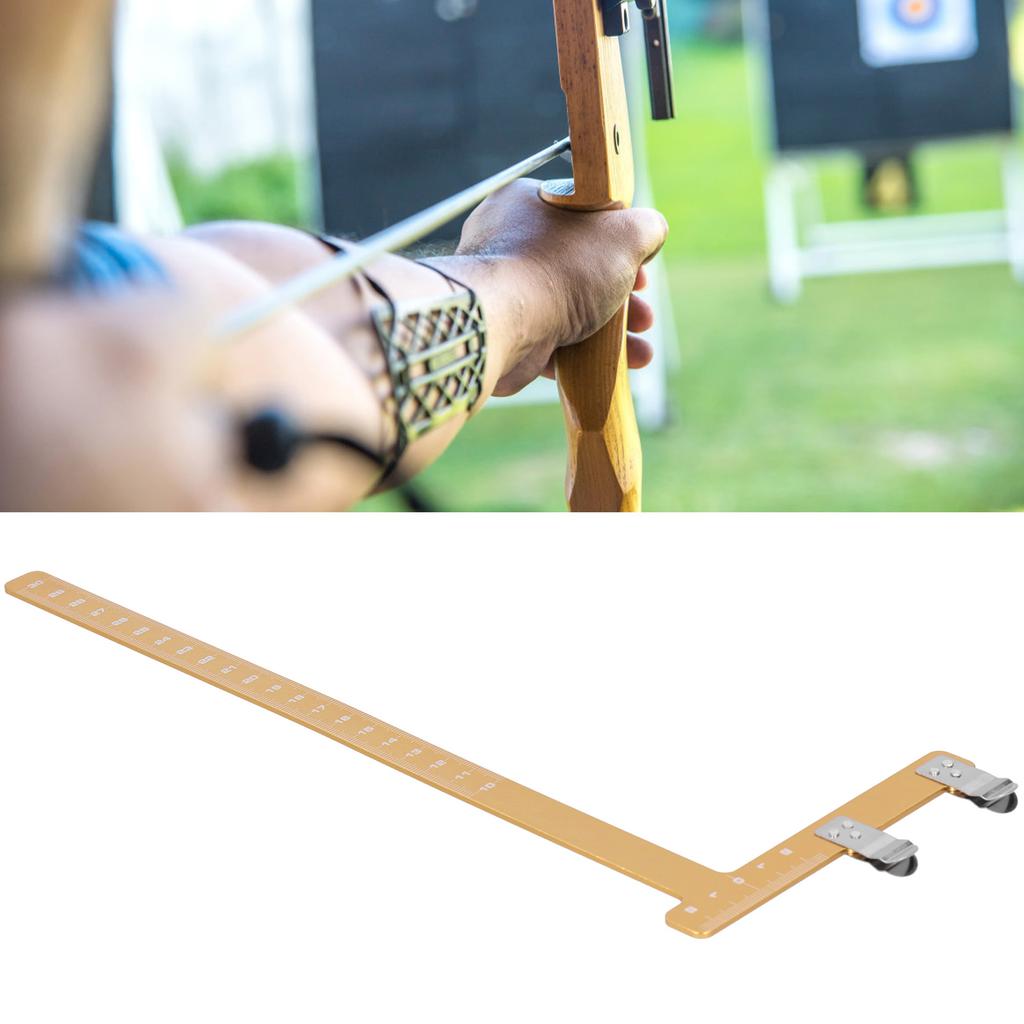 Adjustment Bow L Shape Chord Distance Ruler Aluminum Alloy Measuring Tool