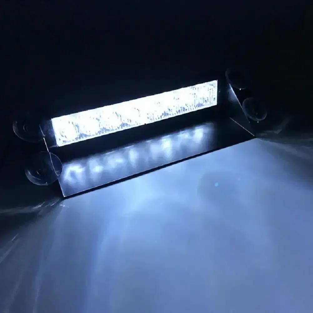 8 LED policejních světel Stroboskop pro auto 12V nouzová signální lampy Výstražné světlo Auto Truck Bliká Osvětlení čelního skla