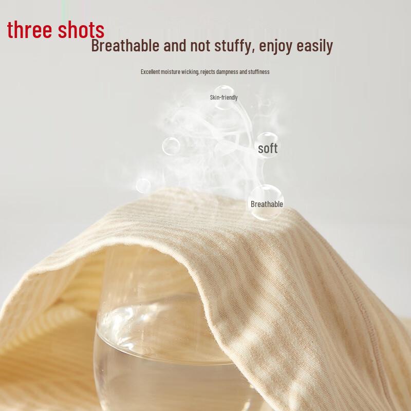 Sanqiang Women's Antibacterial High-Waist Briefs