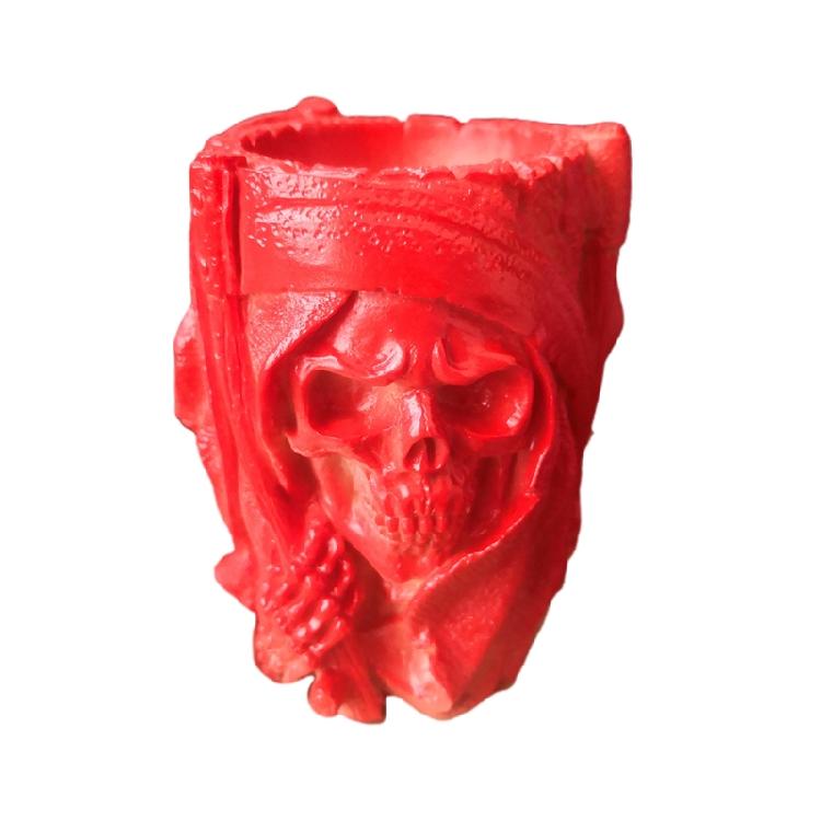 Skull Flowerpot Silicone Mold Keychain Resin Epoxy Craft Polymer Clay Craft