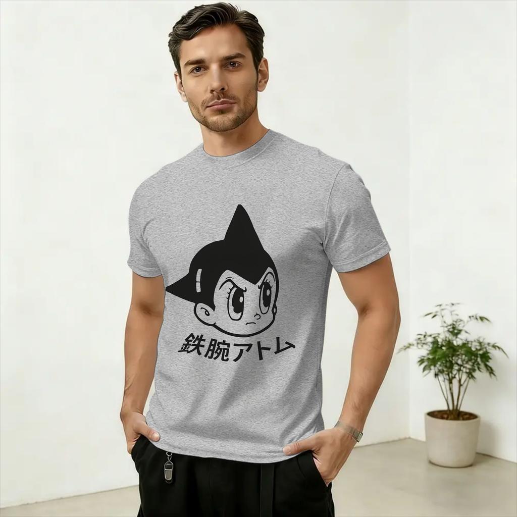 Unisex Astro Boy Anime T Shirts Cotton Tops Creative Short Sleeve Round Collar Tee Shirt Adult TShirts