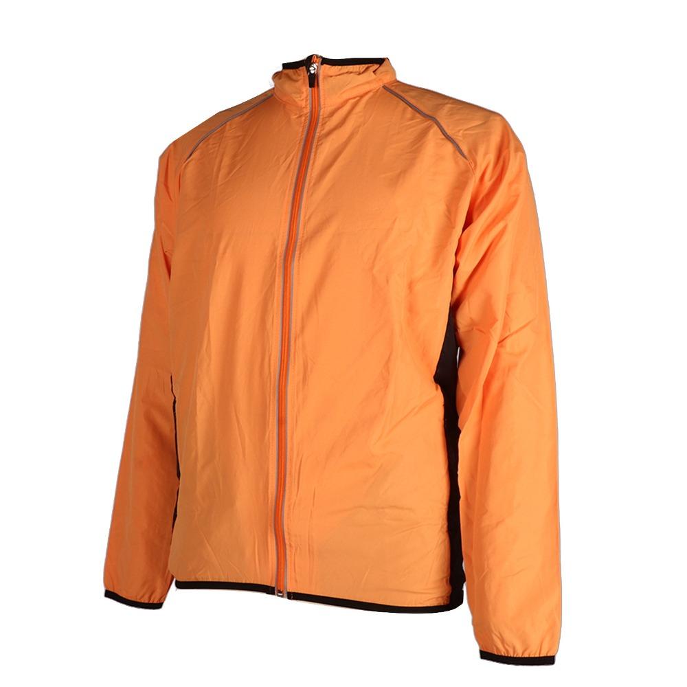 Orange Men Cycling Jacket Windproof Off Road Motorcycle Cycling Jacket  Hiking Trails
