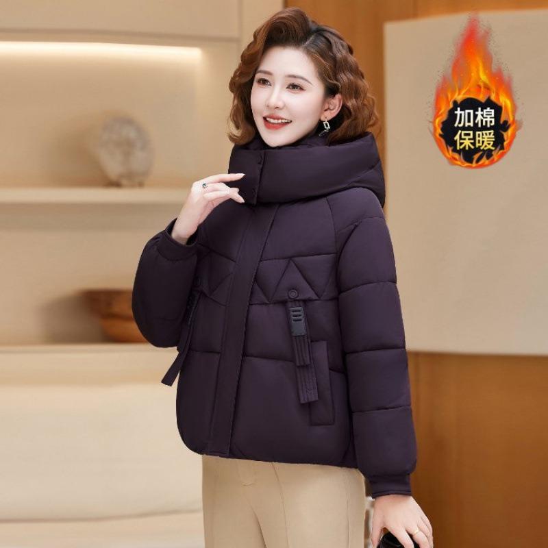 Hooded Cotton-padded Clothes New Winter Small Thickened Cotton-padded Jackets Warm Cotton-padded Jackets Women
