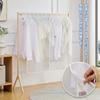 VECELO Clothes Rack Cover, PEVA, Slip-on Type, 110cm (W) x 120cm (H), 1 Piece, Scandinavian