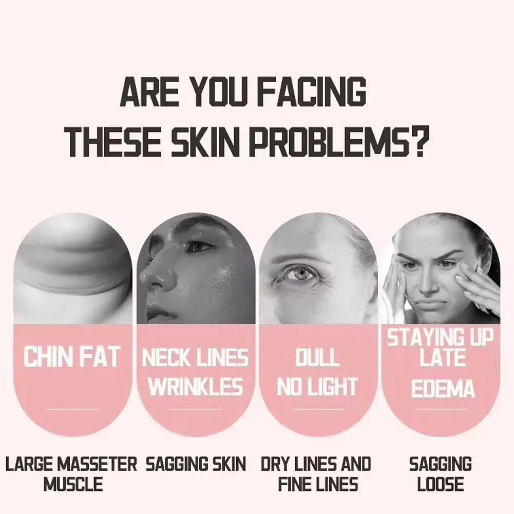 New Professional EMS Dual-Roller Facial Massager - Microcurrent Neck Firming Device with V-Lift Technology for Home Beauty Care