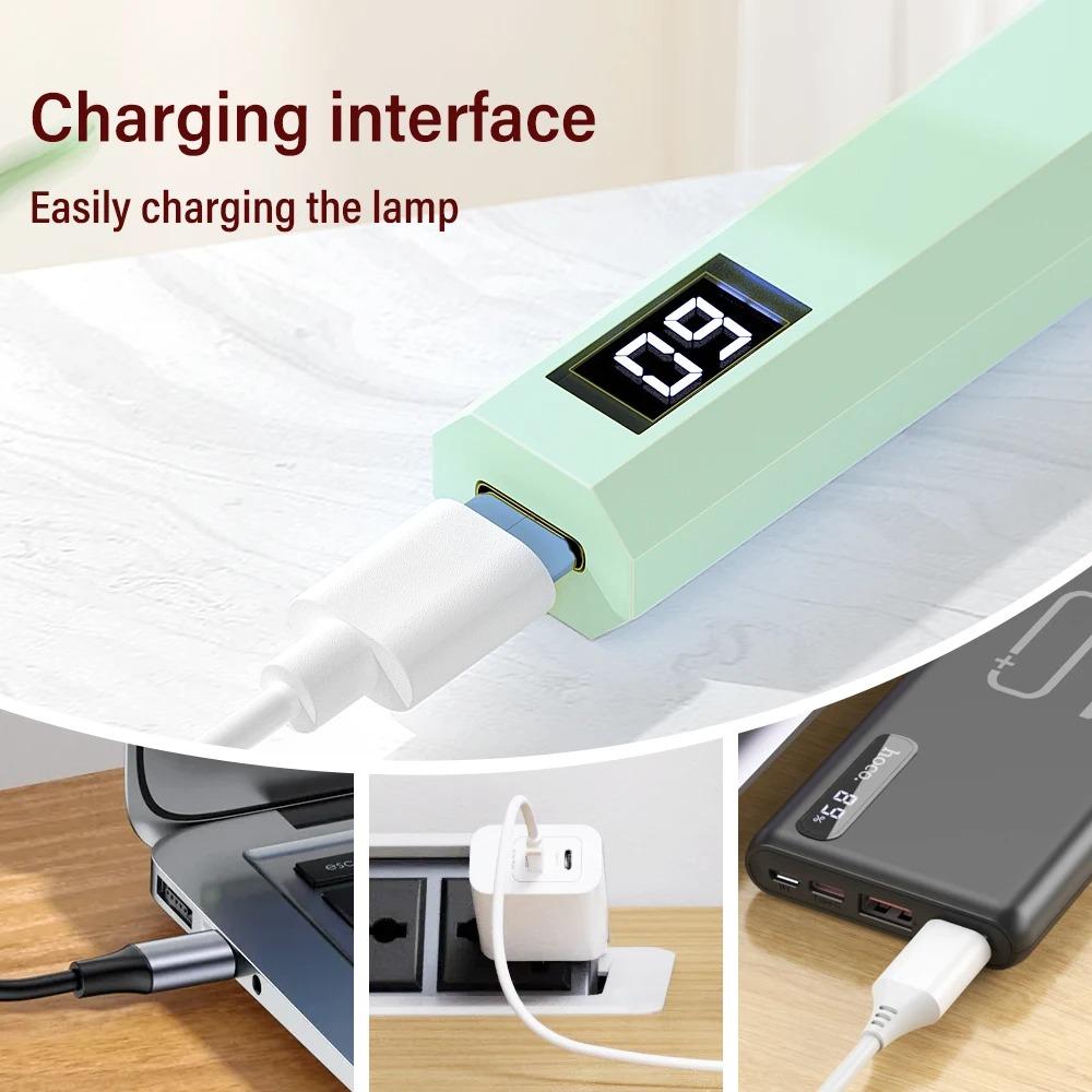 Handheld Nail Lamp TYPE-C Pen-Style Uv Led Lamp Gel Polish Drying Lamp  for Gel Nails