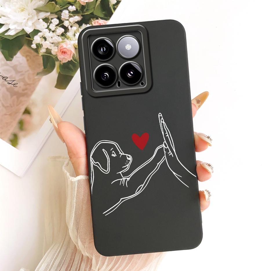 For Xiaomi Mi 14 Pro Case Cute Rabbit Cartoon Cover Shockproof Soft TPU Phone Case For Xiaomi 14 Pro Mi14 Pro 5G Back Cover Bags