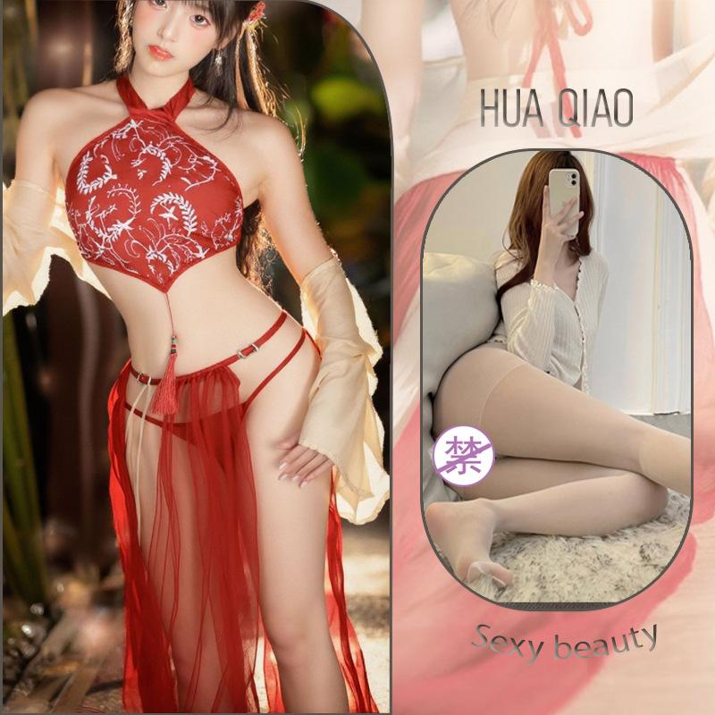 Ancient Fairy Hanfu Sexy Pure Desire Passion Pajamas Sex Products Belly Pocket Women's Sex Underwear
