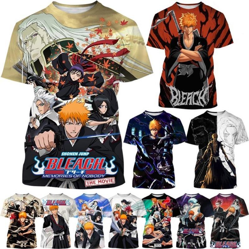 Heißer verkauf Sommer Kurosaki Ichigo 3D druck T-shirt anime BLEACH mode o hals kurzarm männer und frauen casual tops kinder