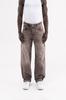 Men's Baggy Jeans with a Washed-Out Effect – Machinist – Brown S