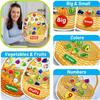 Montessori Busy Board for Toddler Felt Learning Activity BoardCommon Fruits and Vegetables  Sorting Learning for Preschool