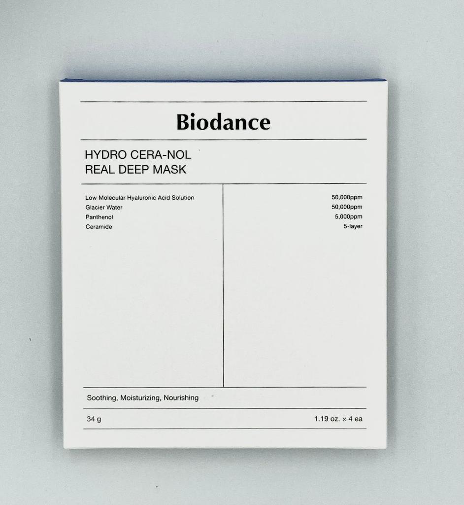 BIODANCE Hydro Cera-Nol Real Deep Mask Sheet 4P