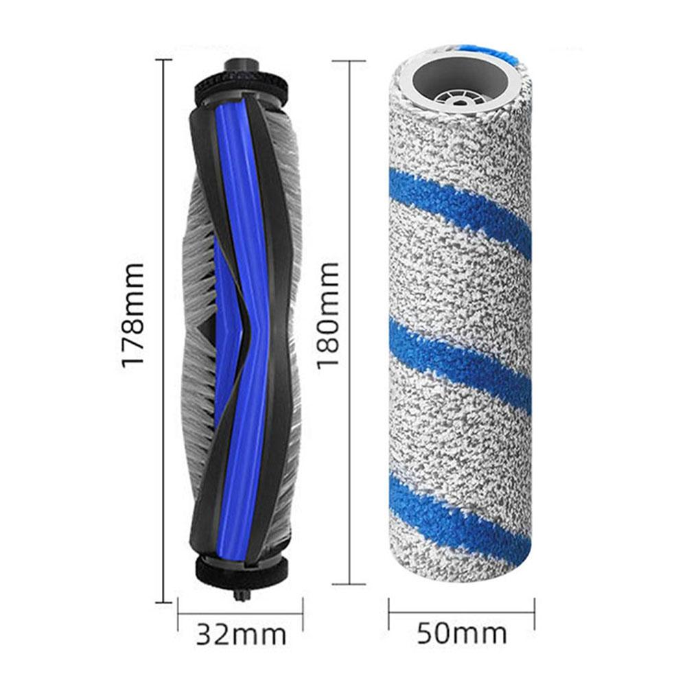 For ECOVACS For Deebot X11 For OmniCyclone / X11 Pro / X11 Pro For Omni / X11 / X11 Famille Replacement Mop Roller Brush Set