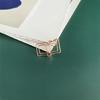 30Pcs Book Shape Paperclips Metal File Paper Clip Metal Bookmarks Clips for Display Hanging File Document Postcard