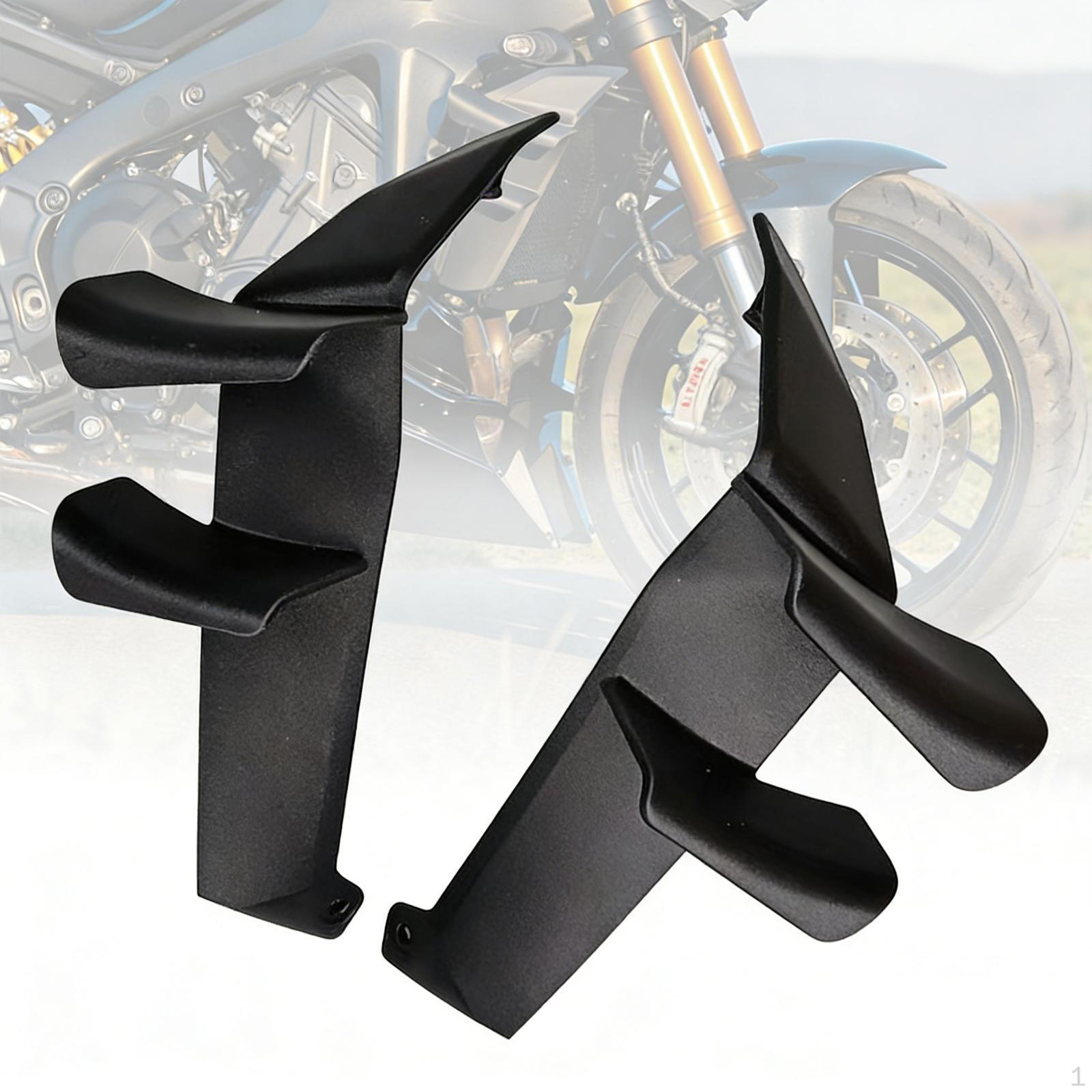 2Pcs Motorcycle Fairing Spoiler Replace Accessories Motorbike Air Deflectors