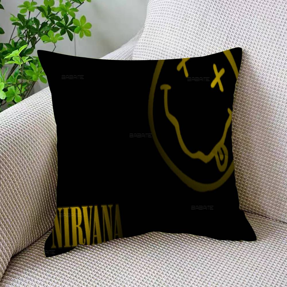 N-Nirvana Anime Pillow Cover Design Cushion Cover Decor Holiday Decorati