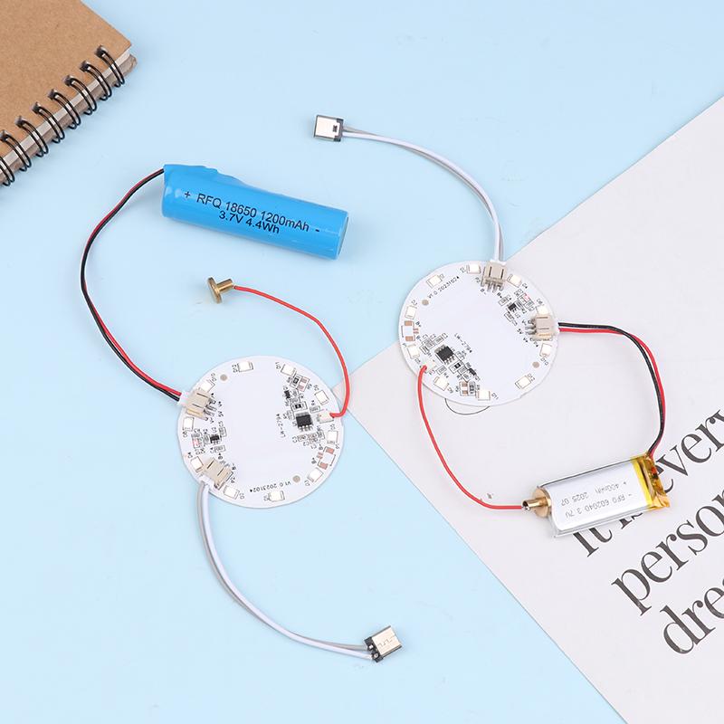 DC 5V Eingang Lichtquelle LED Lichtpanel 5W 57mm Dimmregler 3000K mit Berührungsschalter und Ladeanschluss Typ-C