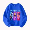 HUNTRX Devil Hunter Print Round Neck Sweatshirt Casual Fashion Women's Long Sleeve Pullover Top