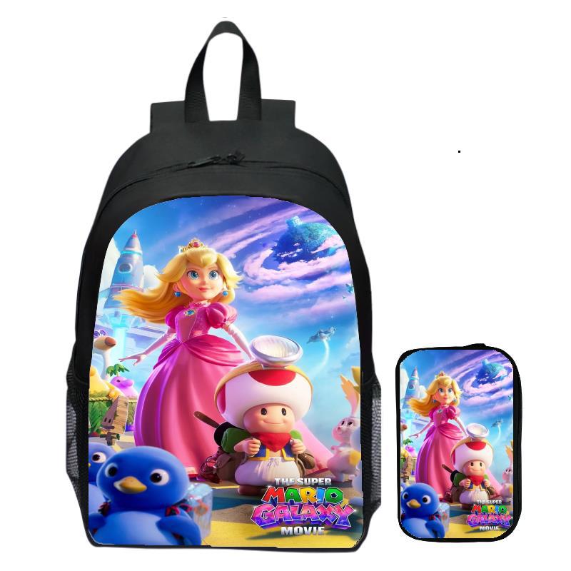 Zaino di Mario Set da 2 Pezzi per Bambini Ragazzi Ragazze Borsa da Scuola Zaino per Studenti