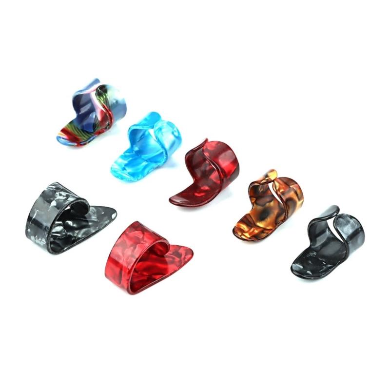 7Pcs Guitar Picks Thumb Picks Electric Guitar Part Ukulele Picks Guitar Picks