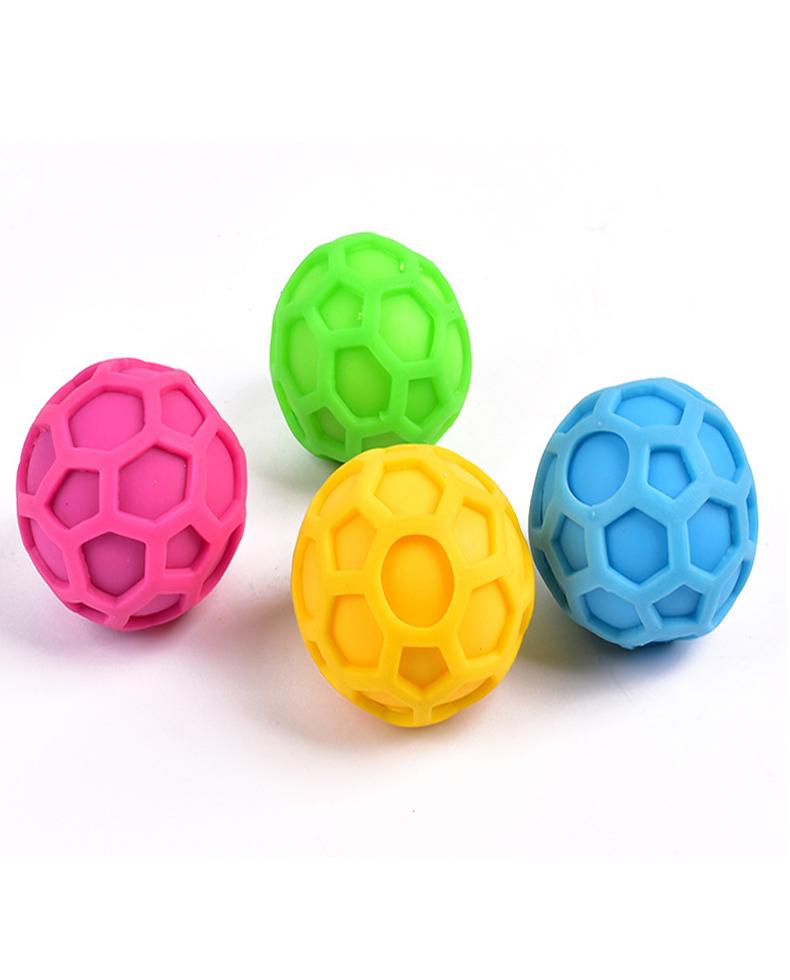 Kids Childrens Colorful TPR Vent Ball Squeeze Fidget Toy Safe Soft Anti-Stress Anxiety Relief Sensory Ball Decompression Plaything for