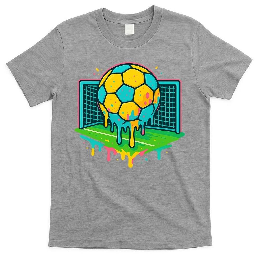Soccer Ice Cream Drip T-Shirt Unisex T-Shirt M
