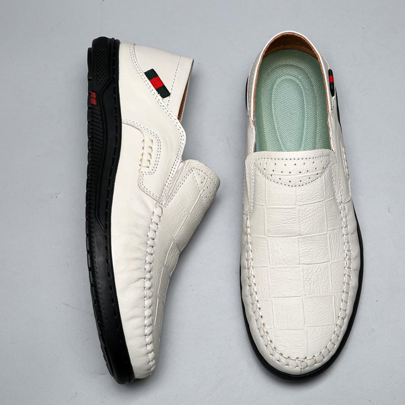 Fashion Spring Autumn Men's Loafers Soft Soled Comfortable High Quality Handmade Sole Driving Shoes Men's Business Leather Shoes