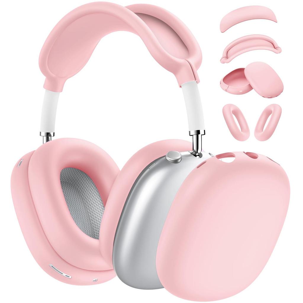 Solid Color Silicone Protective Case for AirPods Max - Over-Ear Soft Shell Cover