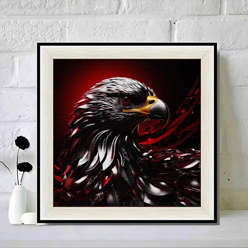 New Arrival 5D DIY Full Circle Diamond Painting "Red Flying Eagle" Embroidery Cross Stitch Home Decor Gift