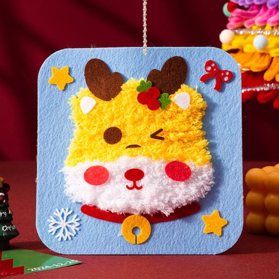 DIY Christmas Embroidery Kit for Beginners Cute Santa/Stocking/Gingerbread Sewing Projects Xmas