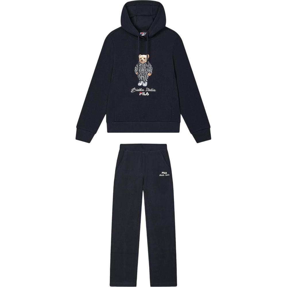 

Новый повседневный костюм FILA женский, цвет «Легендарный синий» F11W448202F-NV+F11W448605F-NV L