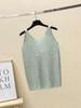 Korean Style Ice Silk Knit Sleeveless Loose Vest Top