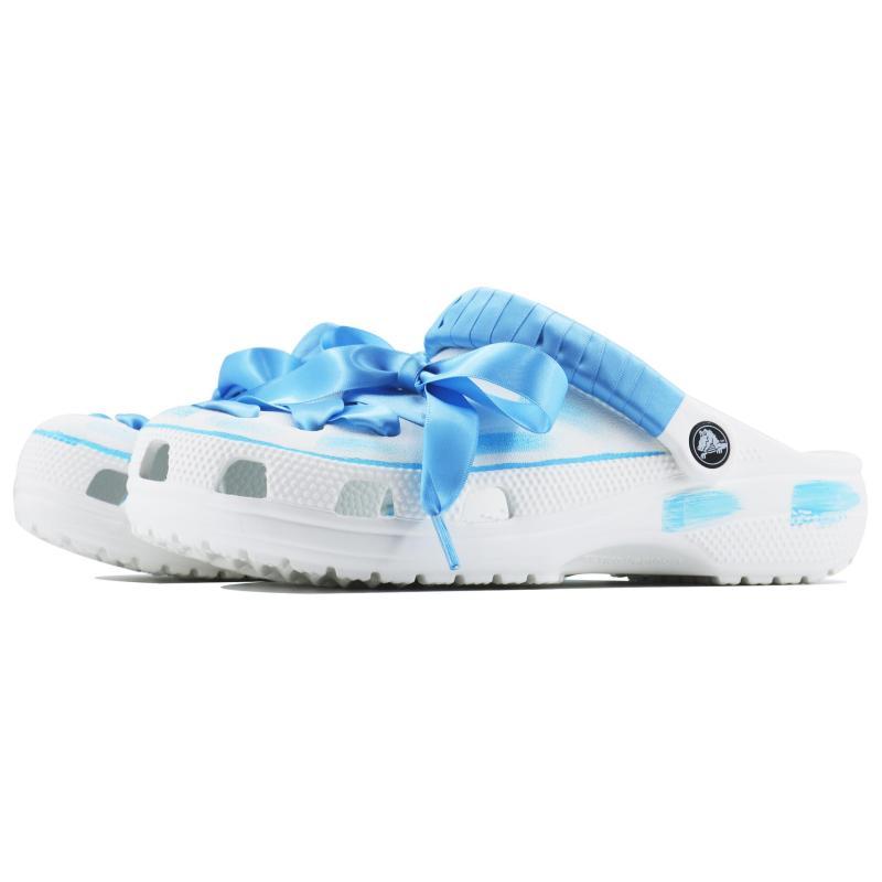Crocs Classic clog Blue Dream Ballet SDS Ballet Sweet Girl Cute Cartoon Home Casual Beach Hole Shoes Unisex White