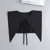 Navy Style Big Pointed Fake Collar Lapel Black White Small Shawl Neckwear Decorative Women's Detachable Detachable False Collar