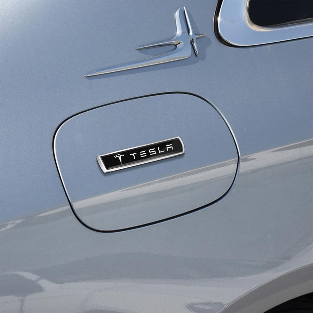 1pcs Metal Emblem Car Body Side Rear Trunk Fender Stickers Decoration For Tesla Model 3 Model S Model X Coil Mod WYE Roadster