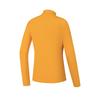 Fila Outdoor Breathable Dopamine Stand Collar Half Zip Knit Long Sleeve T-Shirt Women Tops Orange-Peel-Yellow A11W517203FYE