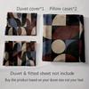 Geometric Abstract Shapes. Bedding Duvet Cover Sets Duvet Covers Pillowcases Gifts (1 * Duvet Cover 2 * Pillowcases, Without Duvet Insert)