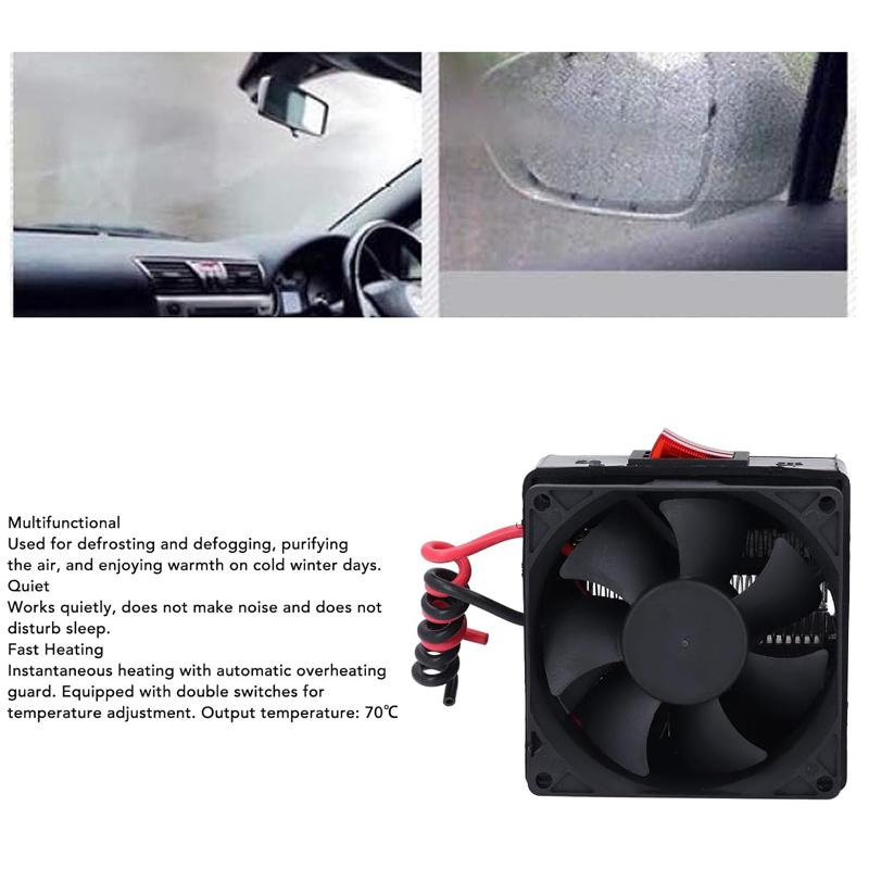 12V/24V 300W Winter Car Vehicle Electric Heating Heater Hot Fan Driving DefrosterDemister For Vehicle Temperature Control Device