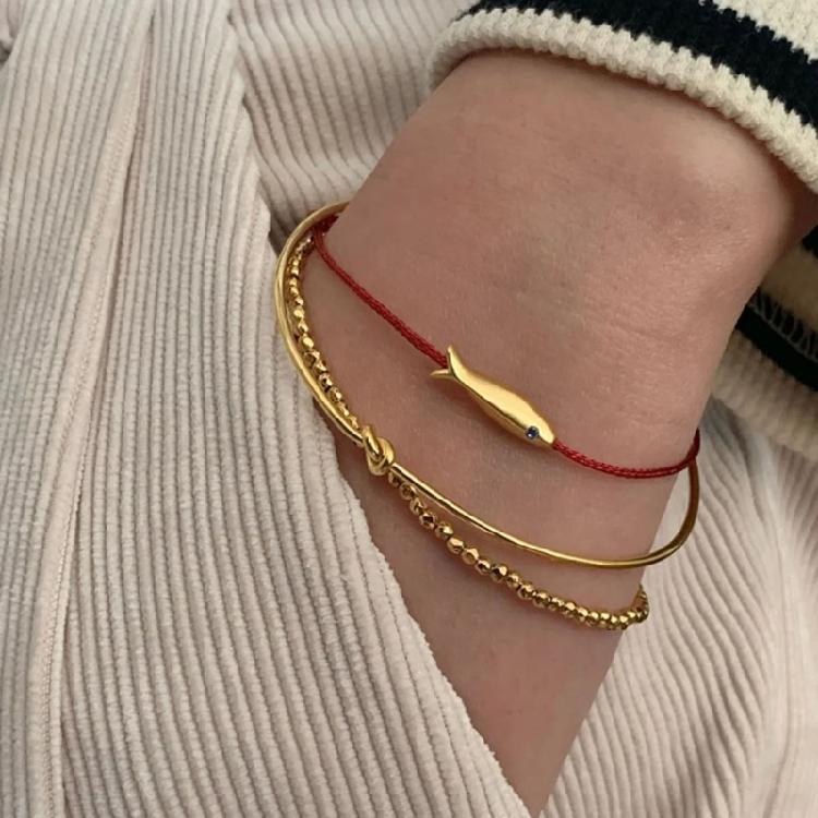 Mother-Child Red Thread Bracelets Lucky Little Fish Hand Rope Foot Rope