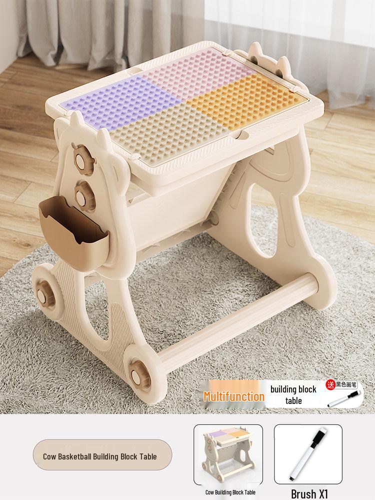 2026 New Model: Children's Educational Building Block Table, Multifunctional Puzzle Game for Ages 3-6